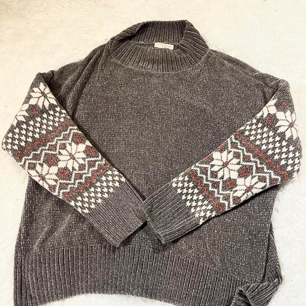 Christian-siriano‎ Women's Grey and Brown Jumper